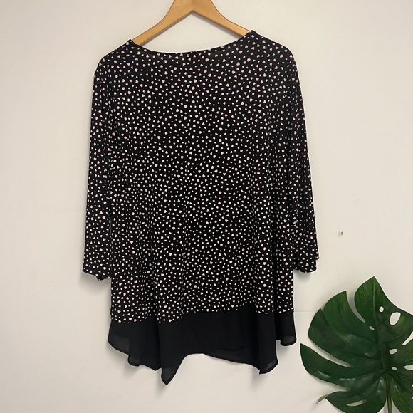 adrianna papell heart blouse - Picture 6 of 6